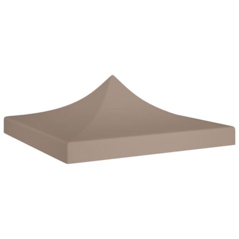 vidaXL Partytentdak 270 g/m² 3x3 m taupe Zonwering Bruin Natuurlijk materiaal