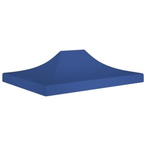 vidaXL Partytentdak 270 g/m² 4x3 m blauw Zonwering Blauw Natuurlijk materiaal