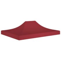 vidaXL Partytentdak 270 g/m² 4x3 m bordeauxrood Zonwering Rood Natuurlijk materiaal