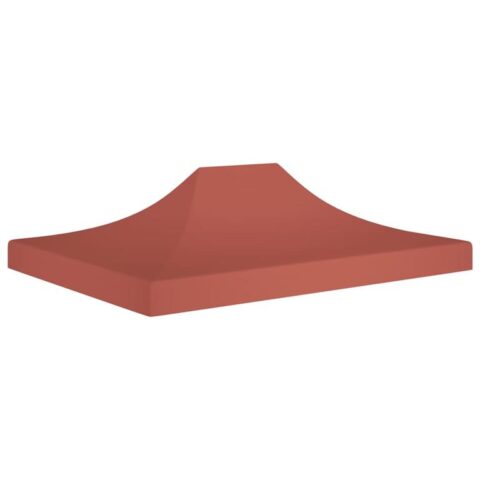 vidaXL Partytentdak 270 g/m² 4x3 m terracotta Zonwering Bruin Natuurlijk materiaal