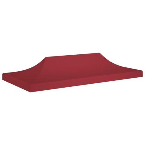 vidaXL Partytentdak 270 g/m² 6x3 m bordeauxrood Zonwering Rood Natuurlijk materiaal