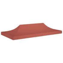 vidaXL Partytentdak 270 g/m² 6x3 m terracotta Zonwering Bruin Natuurlijk materiaal