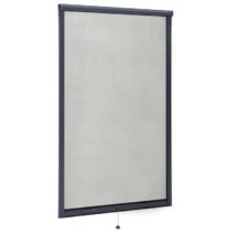 vidaXL Raamhor oprolbaar 100x170 cm antracietkleurig Raamdecoratie Antraciet Glasvezel