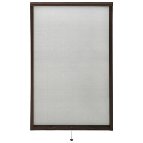 vidaXL Raamhor oprolbaar 100x170 cm bruin Raamdecoratie Bruin Glasvezel