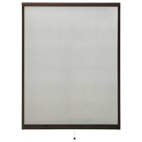 vidaXL Raamhor oprolbaar 120x170 cm bruin Raamdecoratie Bruin Glasvezel