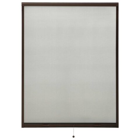 vidaXL Raamhor oprolbaar 130x170 cm bruin Raamdecoratie Bruin Glasvezel