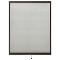 vidaXL Raamhor oprolbaar 140x170 cm bruin Raamdecoratie Bruin Glasvezel