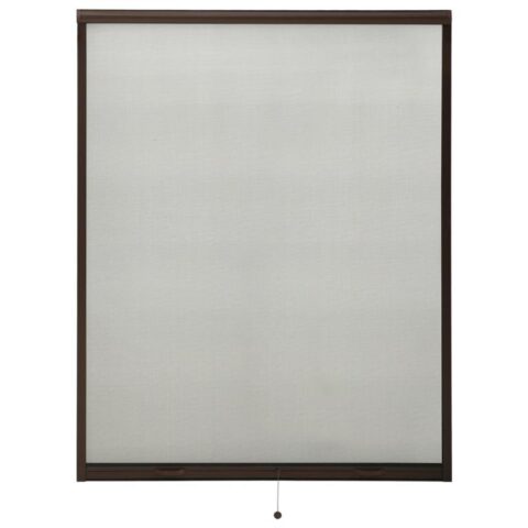 vidaXL Raamhor oprolbaar 140x170 cm bruin Raamdecoratie Bruin Glasvezel