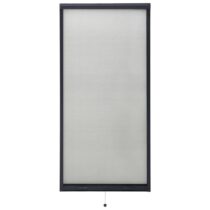 vidaXL Raamhor oprolbaar 60x150 cm antracietkleurig Raamdecoratie Antraciet Glasvezel