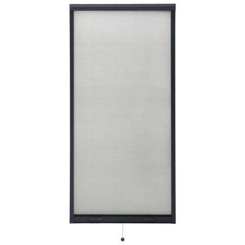 vidaXL Raamhor oprolbaar 60x150 cm antracietkleurig Raamdecoratie Antraciet Glasvezel