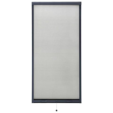 vidaXL Raamhor oprolbaar 80x170 cm antracietkleurig Raamdecoratie Antraciet Glasvezel