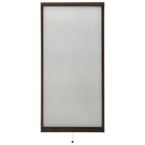 vidaXL Raamhor oprolbaar 80x170 cm bruin Raamdecoratie Bruin Glasvezel