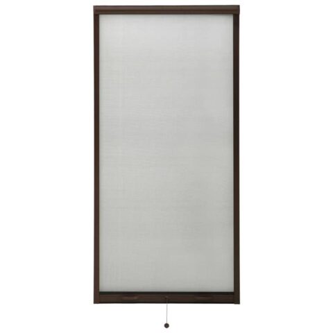 vidaXL Raamhor oprolbaar 80x170 cm bruin Raamdecoratie Bruin Glasvezel