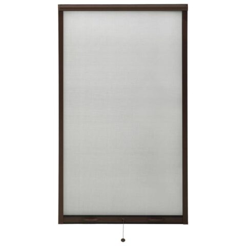 vidaXL Raamhor oprolbaar 90x170 cm bruin Raamdecoratie Bruin Glasvezel