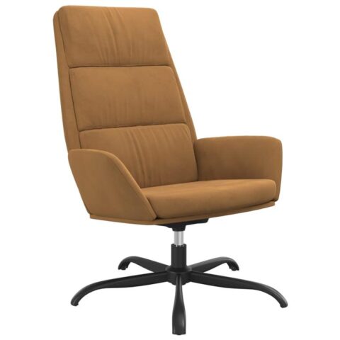 vidaXL Relaxstoel fluweel bruin Stoelen Bruin Fluweel