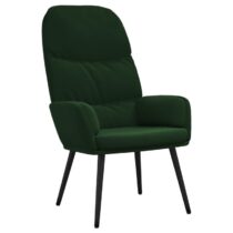 vidaXL Relaxstoel fluweel donkergoen Stoelen Groen Fluweel