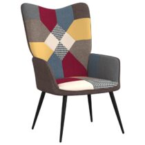 vidaXL Relaxstoel patchwork stof Stoelen Multicolor Kunststof