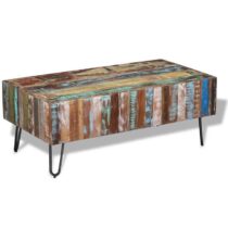 vidaXL Salontafel 100x50x38 cm massief gerecycled hout Tafels Multicolor Hout