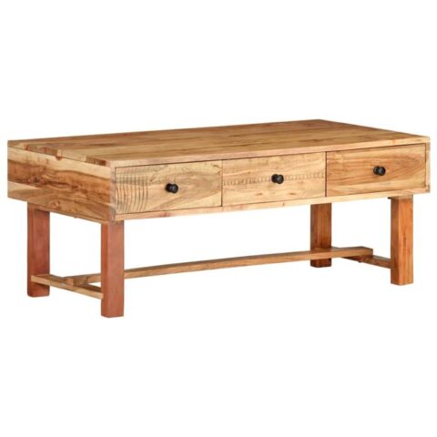 vidaXL Salontafel 100x50x40 cm massief acaciahout Tafels Bruin Hout