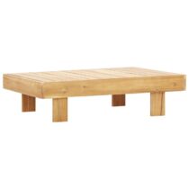 vidaXL Salontafel 100x60x25 cm massief acaciahout Tuinmeubelen Bruin Hout