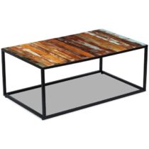 vidaXL Salontafel 100x60x40 cm massief gerecycled hout Tafels Multicolor Hout