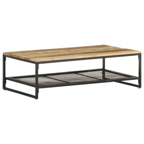 vidaXL Salontafel 110x60x35 cm massief gerecycled hout Tafels Bruin Hout