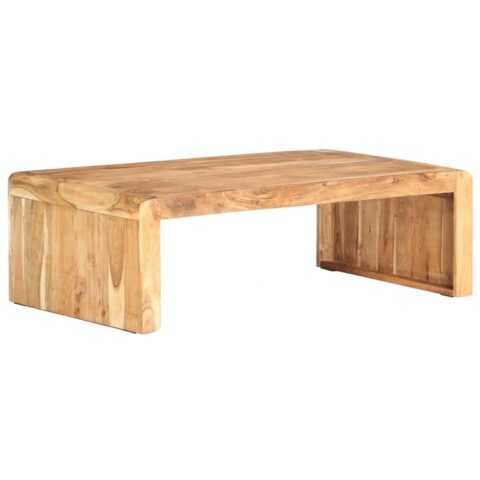 vidaXL Salontafel 110x63x35 cm massief acaciahout Tafels Bruin Hout