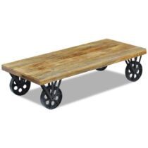 vidaXL Salontafel 120x60x30 cm mangohout Tafels Bruin Hout