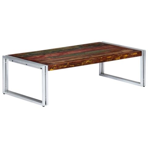 vidaXL Salontafel 120x60x35 cm massief gerecycled hout Tafels Multicolor Hout