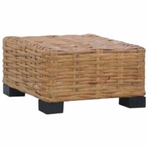 vidaXL Salontafel 47x47x28 cm natuurlijk rattan Tuinmeubelen Bruin Rattan