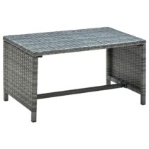 vidaXL Salontafel 70x40x38 cm poly rattan antraciet Tafels Grijs Polyamide