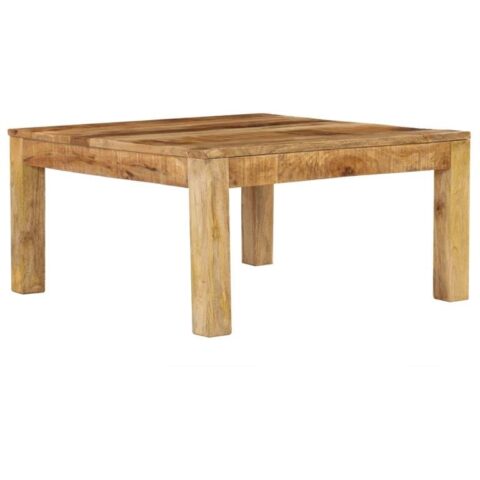 vidaXL Salontafel 80x80x40 cm massief mangohout Tafels Bruin Hout