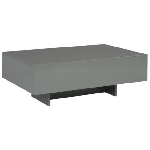 vidaXL Salontafel 85x55x31 cm MDF hoogglans grijs Tafels Grijs MDF