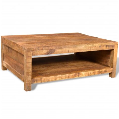 vidaXL Salontafel massief mangohout Tafels Bruin Hout