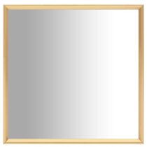 vidaXL Spiegel 70x70 cm goudkleurig Spiegel Goud PVC