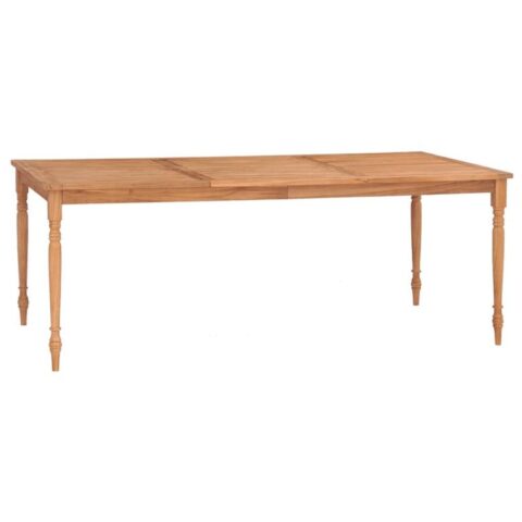 vidaXL Tafel Batavia 200x100x75 cm massief teakhout Tafels Bruin Hout