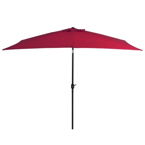 vidaXL Tuinparasol met metalen paal 300x200 cm bordeauxrood Zonwering Rood