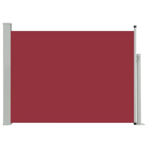 vidaXL Tuinscherm uittrekbaar 100x500 cm rood Zonwering Rood Staal