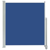 vidaXL Tuinscherm uittrekbaar 140x300 cm blauw Zonwering Blauw IJzer