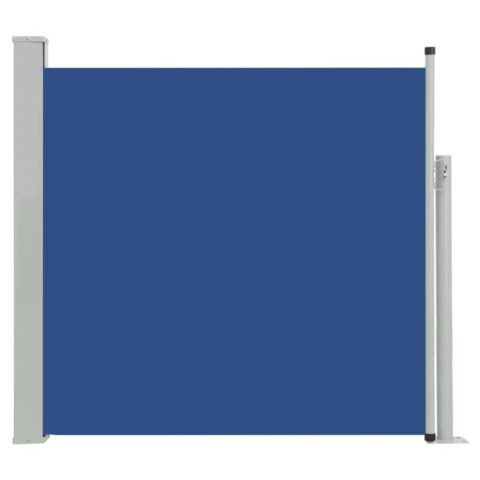 vidaXL Tuinscherm uittrekbaar 170x300 cm blauw Zonwering Blauw Staal