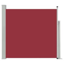 vidaXL Tuinscherm uittrekbaar 170x300 cm rood Zonwering Rood Staal