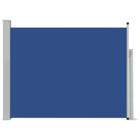 vidaXL Tuinscherm uittrekbaar 170x500 cm blauw Zonwering Blauw Staal