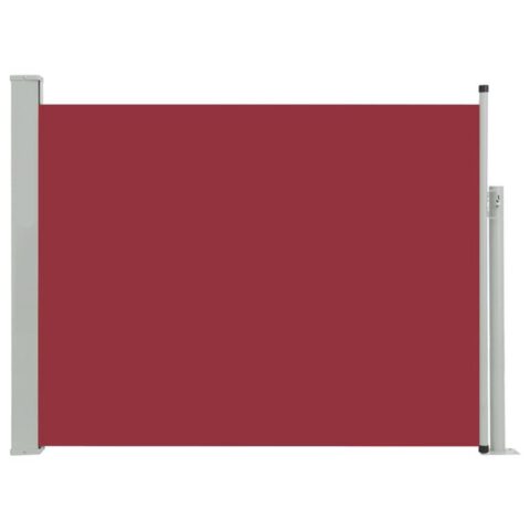 vidaXL Tuinscherm uittrekbaar 170x500 cm rood Zonwering Rood Staal