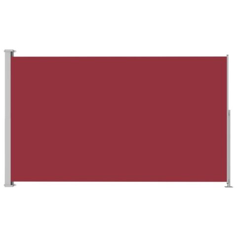 vidaXL Tuinscherm uittrekbaar 180x300 cm rood Zonwering Rood Staal