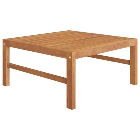 vidaXL Tuintafel 63x63x30 cm massief teakhout Tuinmeubelen Bruin Hout