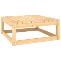 vidaXL Tuinvoetenbank 70x70x30 cm massief grenenhout Tuinmeubelen Bruin Hout