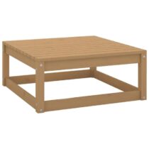 vidaXL Tuinvoetenbank 70x70x30 cm massief grenenhout honingbruin Tuinmeubelen Bruin Hout