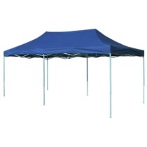 vidaXL Vouwtent pop-up 3x6 m blauw Zonwering Blauw Natuurlijk materiaal