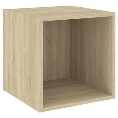 vidaXL Wandkast 37x37x37 cm spaanplaat sonoma eikenkleurig Wanddecoratie Bruin Hout