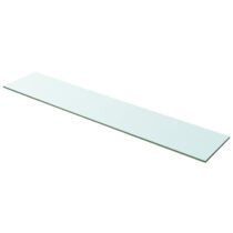 vidaXL Wandschap transparant 100x20 cm glas Wanddecoratie Transparant Glas